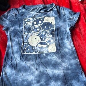 Aeropostale Blue Tie-Dye Kids Tee with Graphic